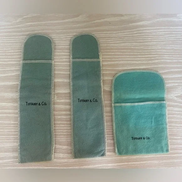 Tiffany & Co. Felt Group of 4 Jewelry Pouches